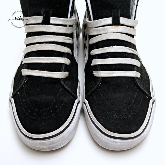 Vans Old Skool Checkerboard High Top Sneakers - Picture 9 of 15